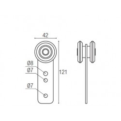 Plan de chariot coulissant ADEM 245P