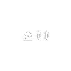 Plan de roue avec support interne ADEM 84A