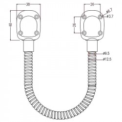 Dimensions du passage de câble Izyx DLV40