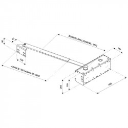 Schéma technique du moteur Beninca ADAM24