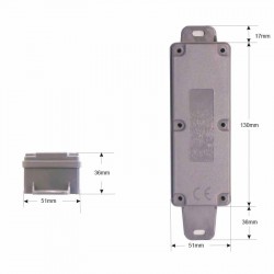 Dimensions de l'émetteur sans fil Aerf TX WIRELESSBAND 1.3