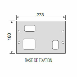 Dimensions du motoréducteur SLX24DRACO