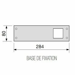 Dimensions du motoréducteur SL524CBX