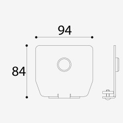 Dimensions du bouchon en acier de la série BASE ADEM 945