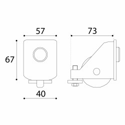 Dimensions de la roue terminale de la série LIGHT ADEM 904